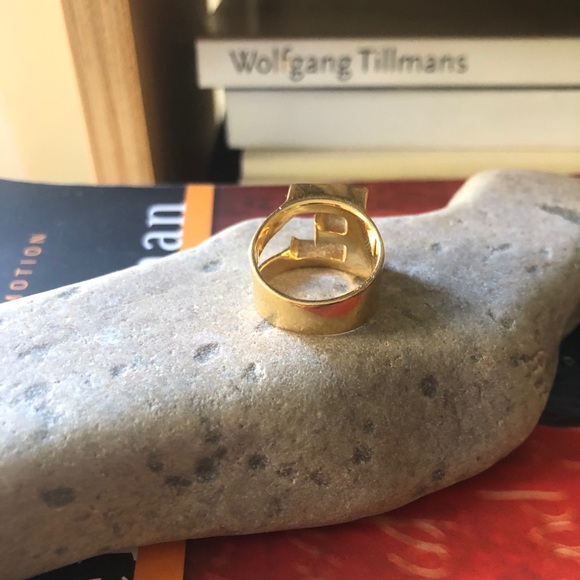 Chloe Alphabet Ring - E - Picture 3 of 4